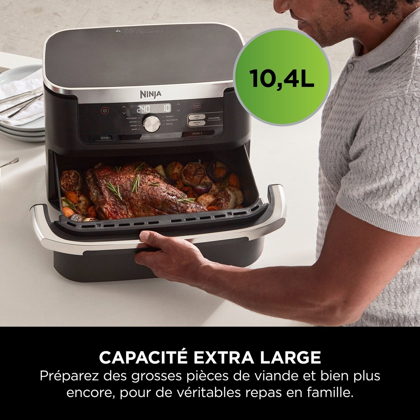 Friteuse sans huile Airfryer 10,4 L Foodi Flex AF500EU NINJA