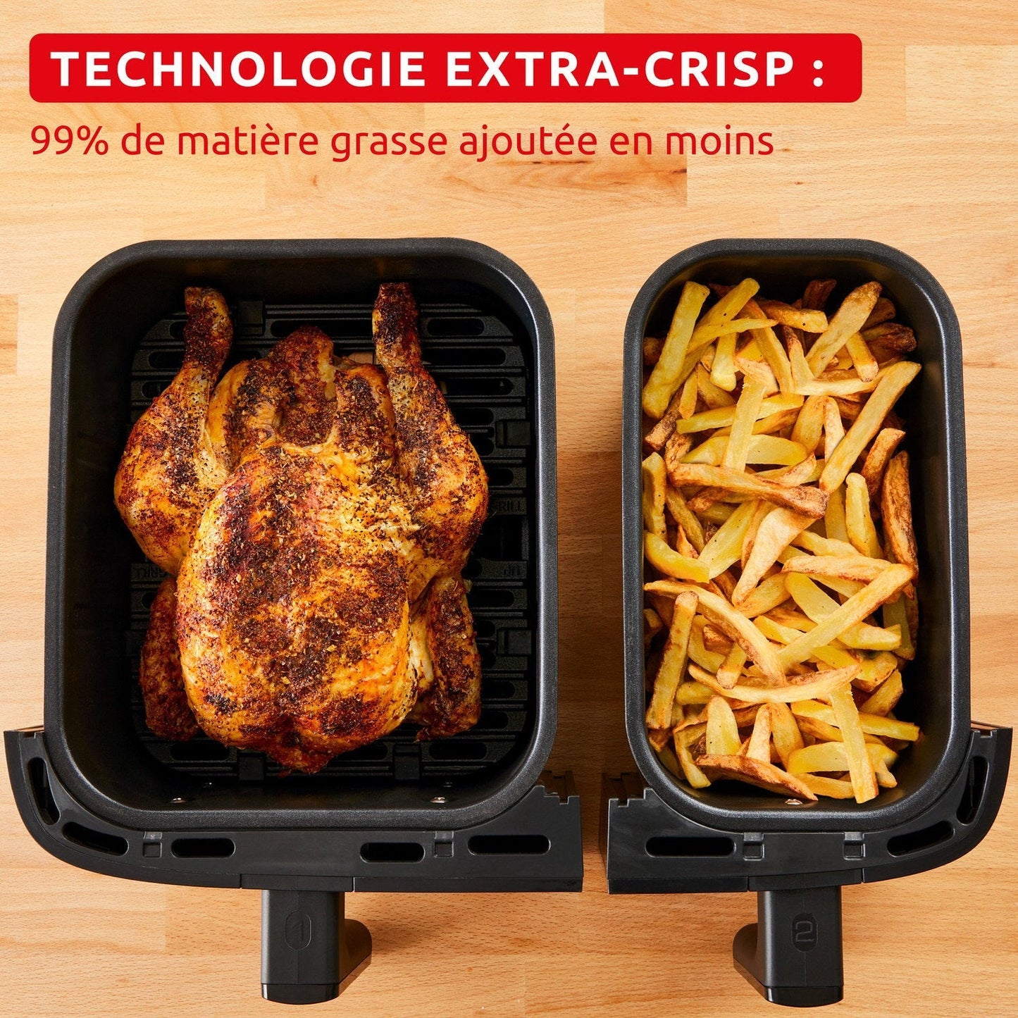 Airfryer Easy Fry Dual 8L EZ901AF0 MOULINEX