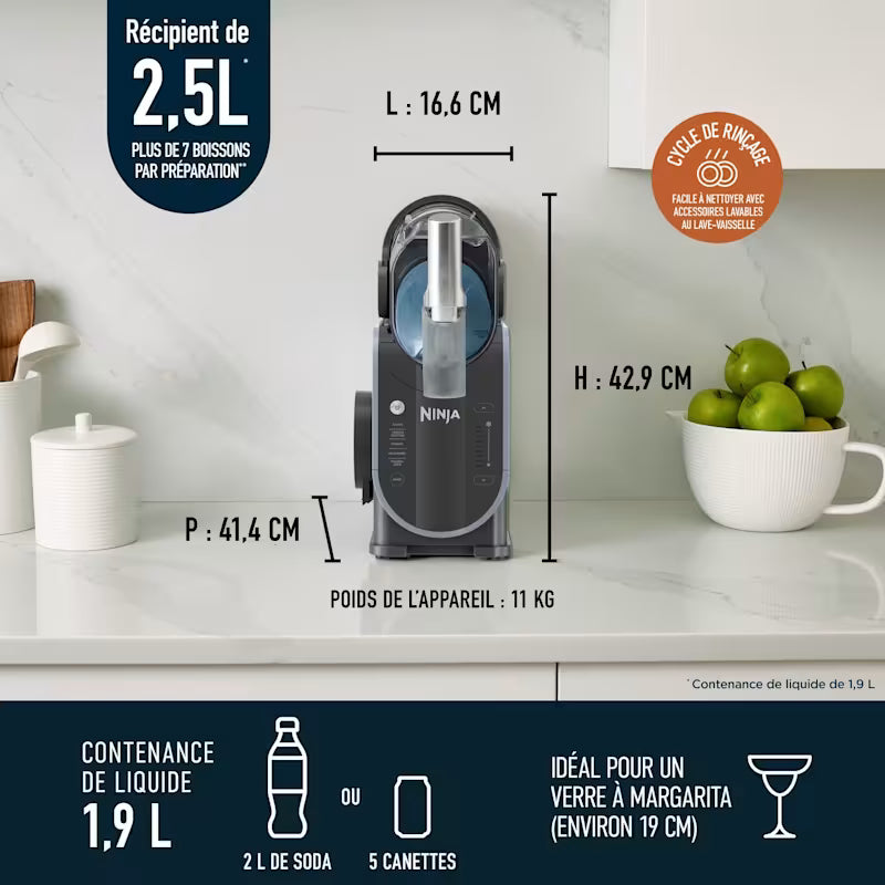 Machine à boissons glacées Ninja SLUSHi – Slushies, cocktails et granités FS301EU